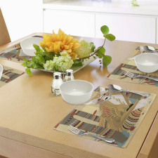 Fluffy Fox in the Forest Place Mats