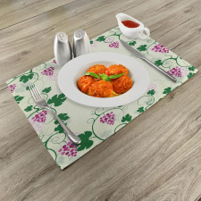 Grape Vines Fruit Garden Place Mats