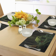 Surreal Forest House Place Mats