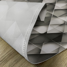 Grey Ombre Squares Place Mats