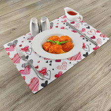 Various Heart Shapes Place Mats