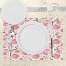 Vintage Tea Cups Roses Place Mats