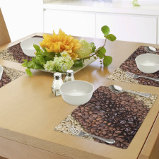 Coffee Beans Stripes Place Mats