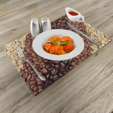 Coffee Beans Stripes Place Mats