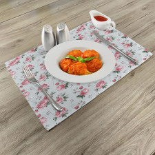 Spring Flowers Roses Place Mats