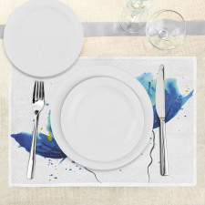 Floral Abstract Art Place Mats