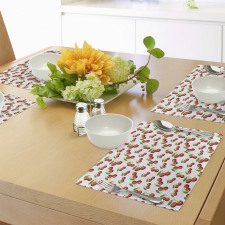 Cherry Fruit Pattern Place Mats