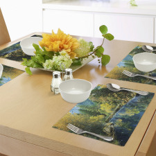 Autumn Forest Landscape Place Mats