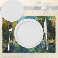 Autumn Forest Landscape Place Mats