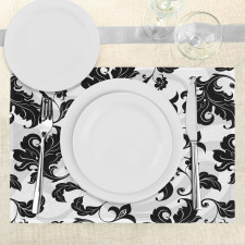 Abstract Leaf Ivy Swirl Place Mats