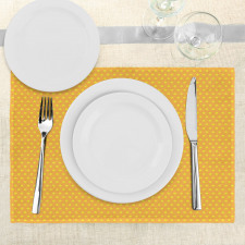 Vintage Dots Marigold Place Mats