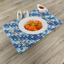 Vintage Mosaics Squares Place Mats