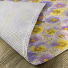 Hand Drawn Pansy Garden Place Mats