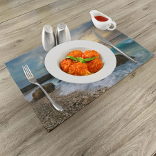 Seascape Sunrise Waves Place Mats