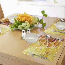 Geometrical Ombre Shapes Place Mats