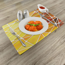 Geometrical Ombre Shapes Place Mats