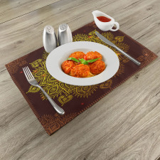 Oriental Snowflake Art Place Mats