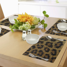 Leopard Motif Trippy Place Mats