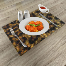 Leopard Motif Trippy Place Mats