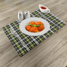 Vertical Square Lines Place Mats