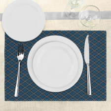 British Tartan Style Place Mats