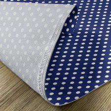 White Polka Dotted Tile Place Mats