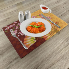 Sakura Blossoms Asian Place Mats