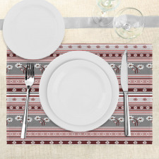 Spring Flowers Stripes Place Mats