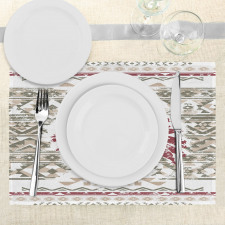 Vintage Portrait Grunge Design Place Mats