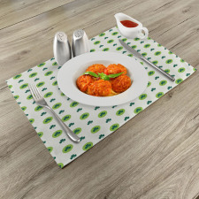 Clovers Green Dots Irish Place Mats