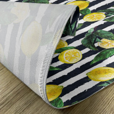 Fresh Lemons Striped Place Mats