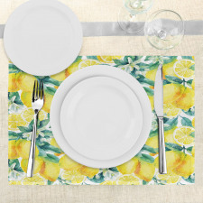 Lemon Citrus Branches Place Mats