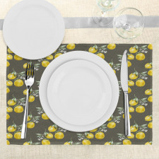 Lemon Branches Growth Place Mats