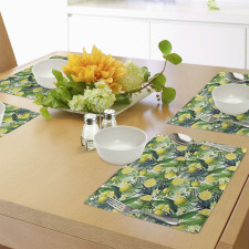 Exotic Plants Green Leaf Place Mats