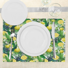 Exotic Plants Green Leaf Place Mats