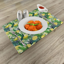 Exotic Plants Green Leaf Place Mats