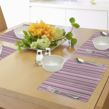 Retro Vintage Stripes Place Mats