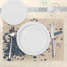 Acoustic Guitar Notes Place Mats