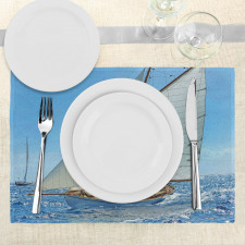 Sailboat Regatta Race Place Mats