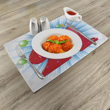 Abstract Balloons Place Mats