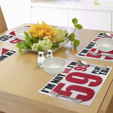 Fun Birthday Words Place Mats