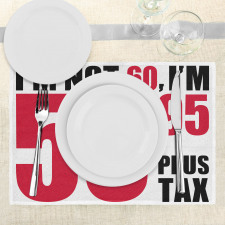 Fun Birthday Words Place Mats