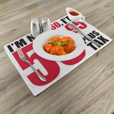 Fun Birthday Words Place Mats