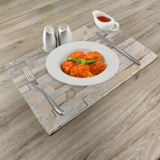 Brick Wall City Place Mats