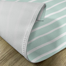 Wavy Lines White Striped Place Mats