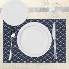 Ocean Waves Sea Shell Place Mats