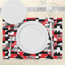 Half Triangles Square Place Mats