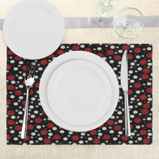 Snow Like Polka Dots Place Mats