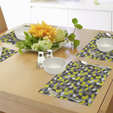 Modern Box Cubes Place Mats