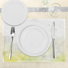 Bubbles Flowers Place Mats